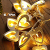 Guirlande lumineuse 10 coeurs LED - Concept Extra