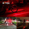 Feu arrière vélo - 5 LEDS, 2 lasers et 3 modes - Concept Extra