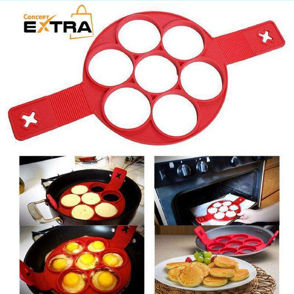 Omelette Crêpes Pancake moule, Dispositif Ustensiles de Cuisine  Anti-adhésif en silicone outil de cuisine